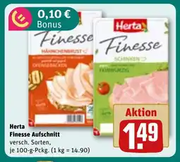 REWE DE Herta Finesse Aufschnitt tilbud
