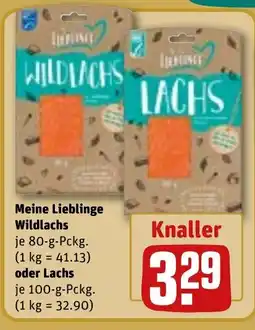 REWE DE Meine Lieblinge Wildlachs,oder Lachs tilbud