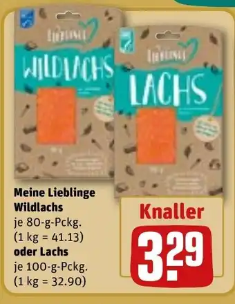REWE DE Meine Lieblinge Wildlachs,oder Lachs tilbud