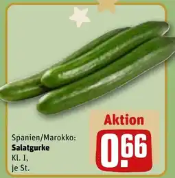 REWE DE Spanien/Marokko: Salatgurke tilbud