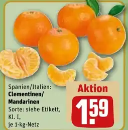 REWE DE Spanien/Italien: Clementinen/ Mandarinen tilbud