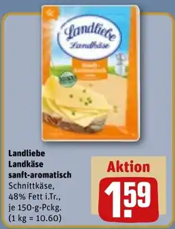 REWE DE Landliebe Landkäse sanft-aromatisch tilbud