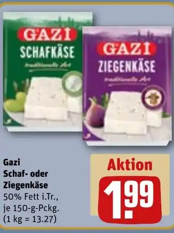 REWE DE Gazi Schaf- oder Ziegenkäse tilbud