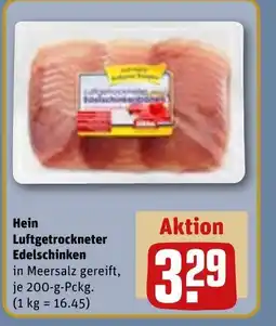 REWE DE Hein Luftgetrockneter Edelschinken tilbud