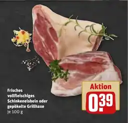 REWE DE Frisches vollfleischiges schinkeneisbein oder gepökelte grillhaxe tilbud