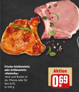 REWE DE Frische Stielkoteletts oder Grillkoteletts >>Kentucky<< tilbud