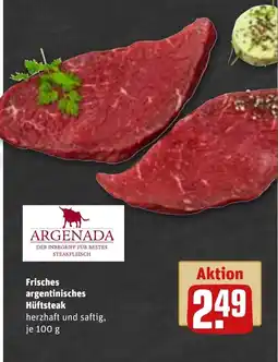 REWE DE Frisches argentinisches Hüftsteak tilbud