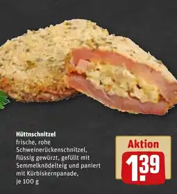 REWE DE Hüttnschnitzel tilbud