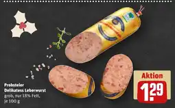 REWE DE Probsteier Delikatess Leberwurst tilbud