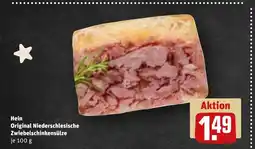 REWE DE Hein Original Niederschlesische Zwiebelschinkensülze tilbud