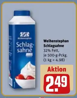 REWE DE Weihenstephan Schlagsahne tilbud