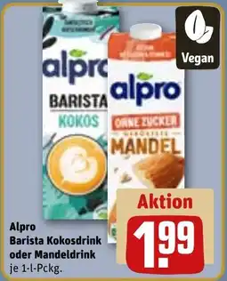 REWE DE Alpro Barista Kokosdrink oder Mandeldrink tilbud