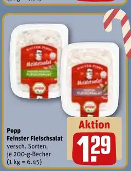 REWE DE Popp Feinster Fleischsalat tilbud