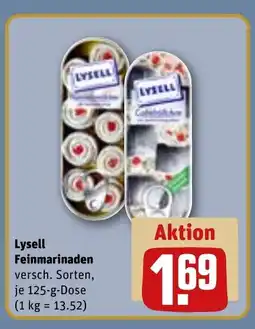 REWE DE Lysell feinmarinaden tilbud