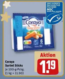 REWE DE Coraya Surimi Sticks tilbud