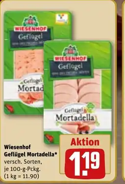 REWE DE Wiesenhof Geflügel Mortadella tilbud