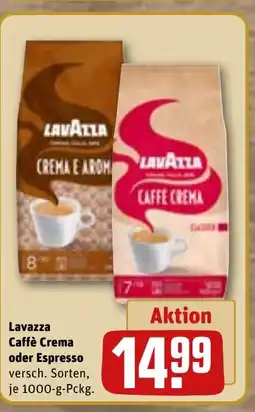 REWE DE Lavazza Caffè Crema oder Espresso tilbud