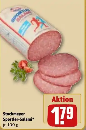 REWE DE Stockmeyer Sportler-Salami* je tilbud
