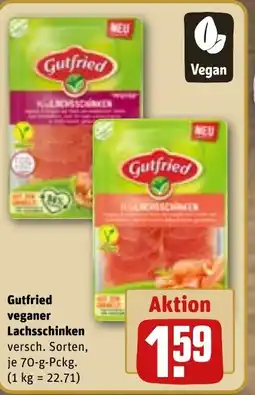 REWE DE Gutfried veganer Lachsschinken tilbud