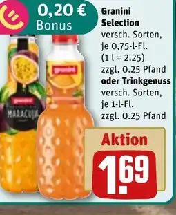 REWE DE Granini Bonus , oder Trinkgenuss tilbud