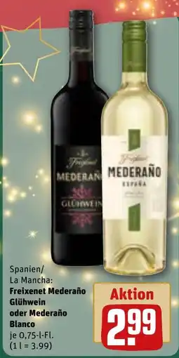 REWE DE Spanien/ La Mancha: Freixenet Mederaño Glühwein oder Mederaño Blanco tilbud