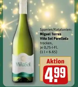 REWE DE Spanien/Katalonien: Miguel Torres Viña Sol Parellada tilbud