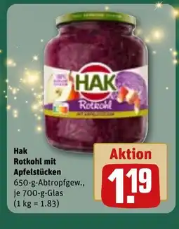 REWE DE Hak Rotkohl mit Apfelstücken tilbud