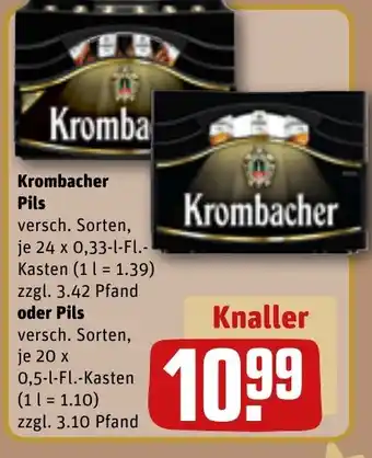 REWE DE Kromba Pils , oder pils tilbud