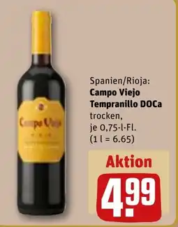 REWE DE Spanien/Rioja: Campo Viejo Tempranillo DOCa tilbud