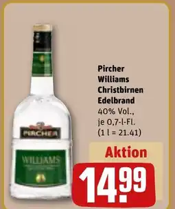 REWE DE Pircher Williams Christbirnen Edelbrand tilbud