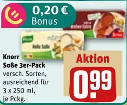 REWE DE Knorr Soße 3er-Pack tilbud