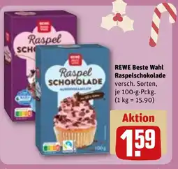 REWE DE REWE Beste Wahl Raspelschokolade tilbud