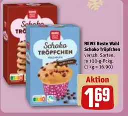 REWE DE REWE Beste Wahl Schoko Tröpfchen tilbud