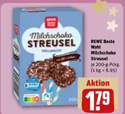 REWE DE REWE Beste Wahl Milchschoko Streusel tilbud