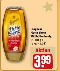 REWE DE Langnese Flotte Biene Wildblütenhonig tilbud