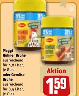 REWE DE Maggi Hühner Brühe , oder Gemüse Brühe tilbud