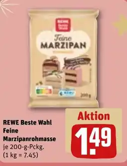 REWE DE REWE Beste Wahl Feine Marzipanrohmasse tilbud