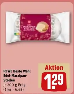 REWE DE REWE Beste Wahl Edel-Marzipan- Stollen tilbud
