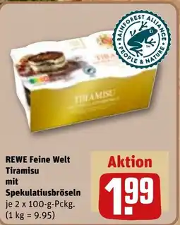 REWE DE REWE Feine Welt Tiramisu mit Spekulatiusbröseln tilbud