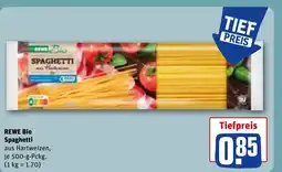 REWE DE REWE Bio Spaghetti tilbud