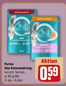 REWE DE Purina One Katzennahrung tilbud