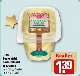 REWE DE REWE Beste Wahl Kartoffelsalat Ei & Gurke tilbud