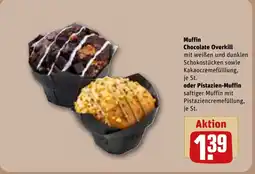 REWE DE Muffin Chocolate Overkill , oder Pistazien-Muffin tilbud