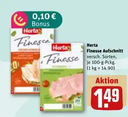 REWE DE Herta Finesse Aufschnitt tilbud
