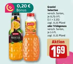 REWE DE Granini Selection , oder Trinkgenuss tilbud