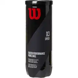 Sport 24 Wilson X3 Speed 3-Pak Padel Bolde tilbud