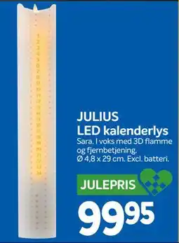 Din Isenkræmmer JULIUS LED kalenderlys, DKK 99.95 tilbud