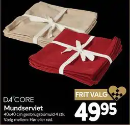 Din Isenkræmmer Mundserviet, DKK 49.95 tilbud