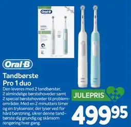 Din Isenkræmmer Tandbørste Pro 1 duo, DKK 499.95 tilbud