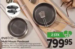Din Isenkræmmer Multi Mosaic Pandesæt, DKK 799.95 tilbud